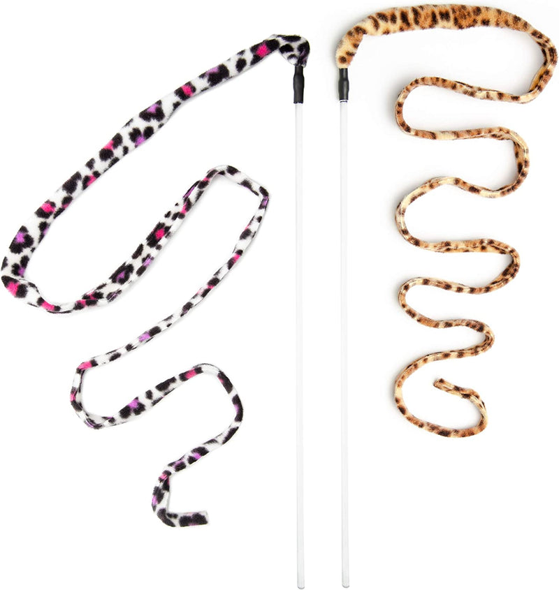 CAT DANCER Jungle Cat Wand 2 Pack, Multi Color (305),Medium Breeds